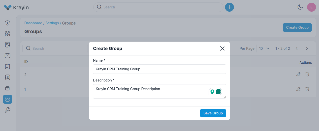 Create Group