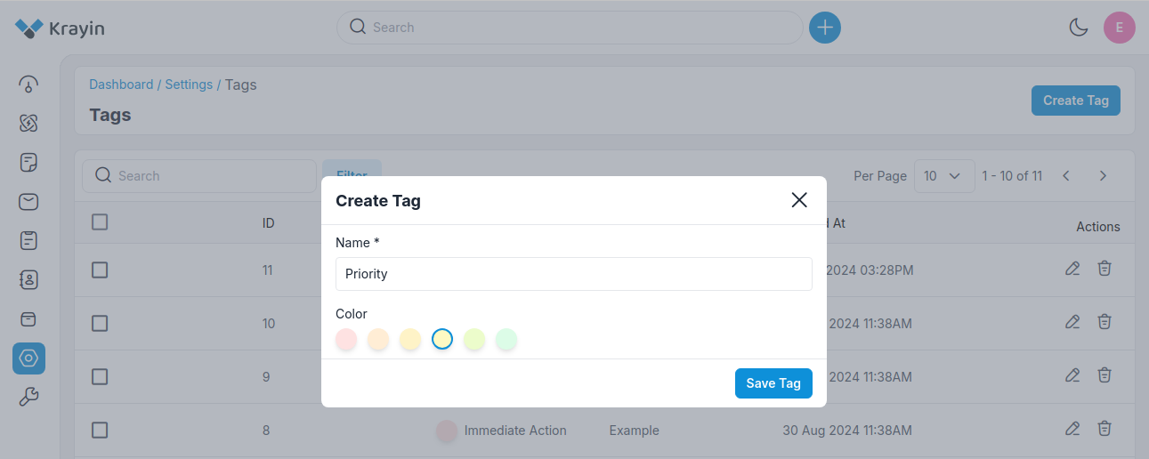 Create Tags