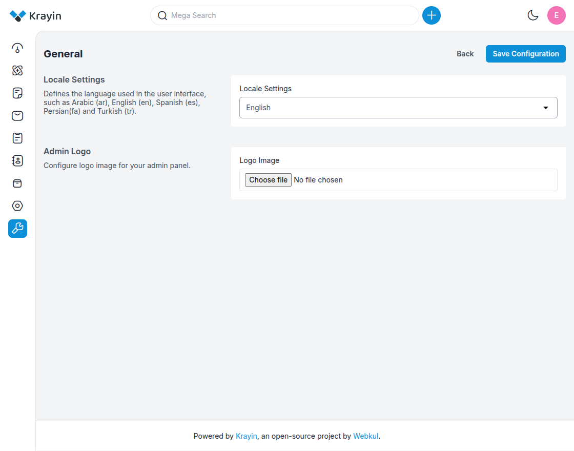 Configure