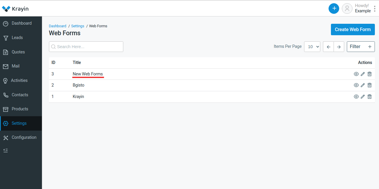 Webforms Grid